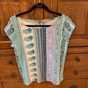 Calypso St. Barth Block Printed Tee